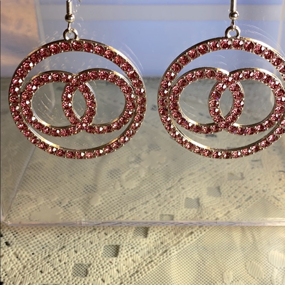 CRYSTAL COLLECTION- Pink Crystal Earrings